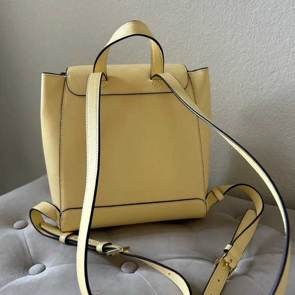 Kate Spade Kristi Flap Backpack & Madison Slim Card Holder Butter - Picture 5 of 11